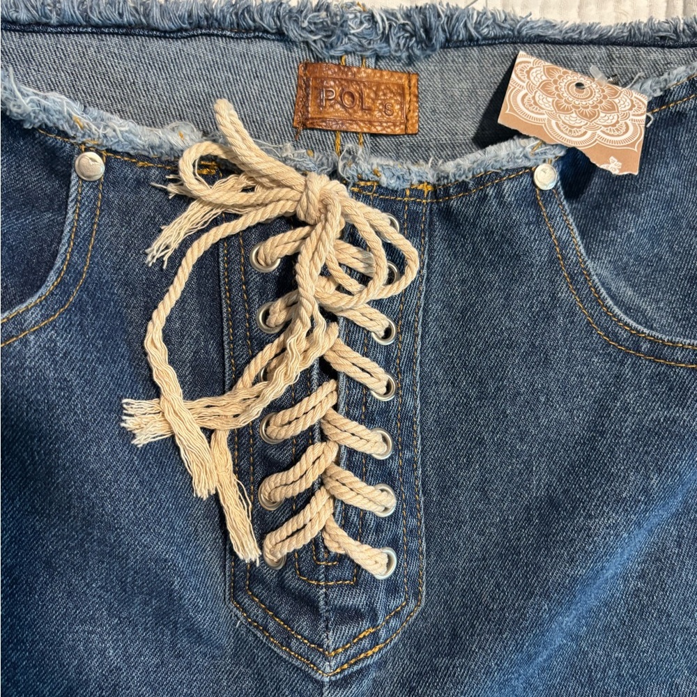 POL Lace-Up Jeans